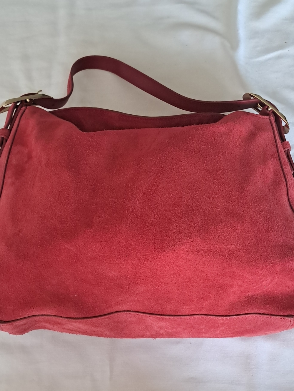 J. Crew Red Suede Shoulder Bag - Picture 5 of 16